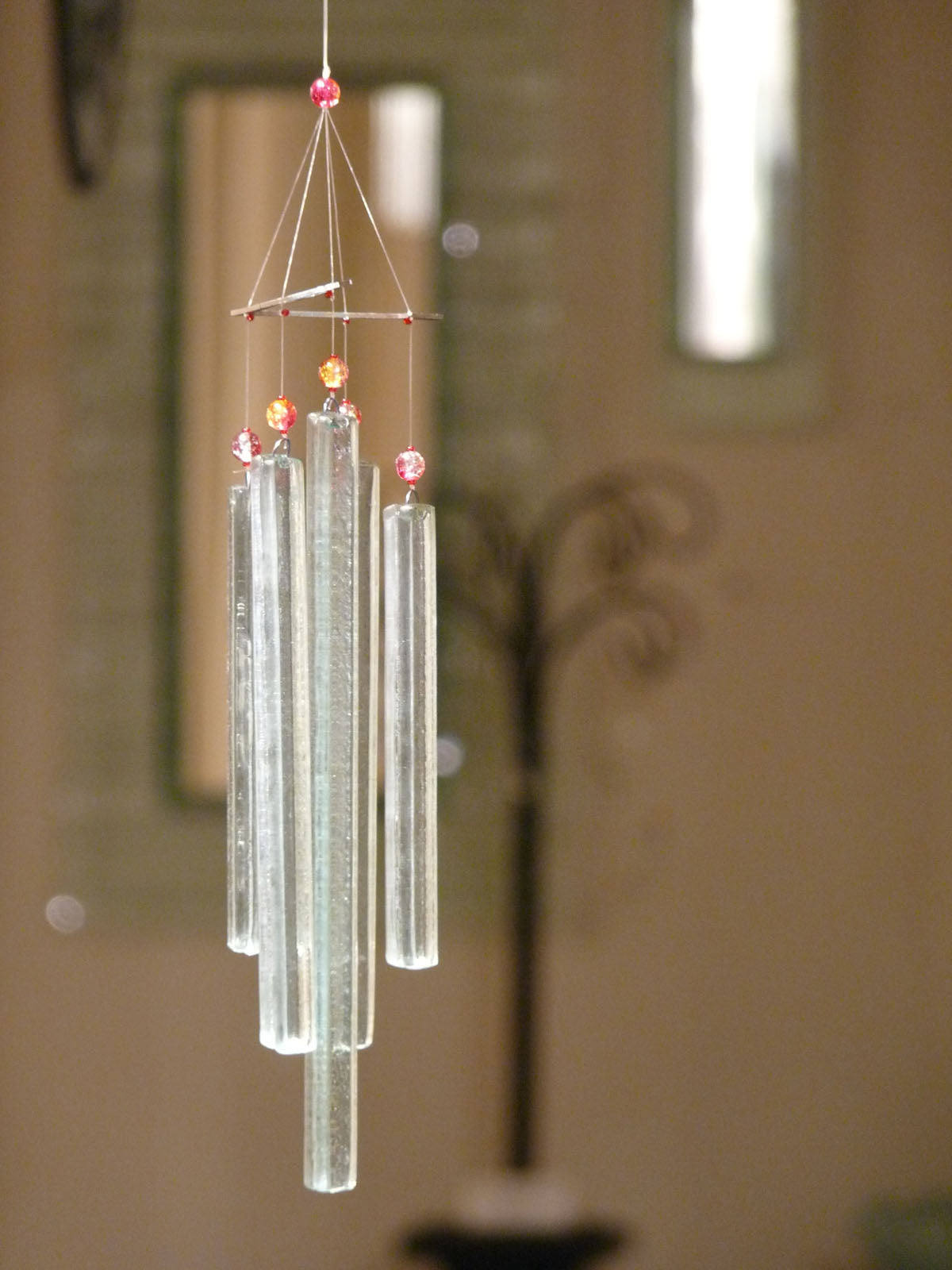 Boho Glass Wind Chimes Perfect for the Garden