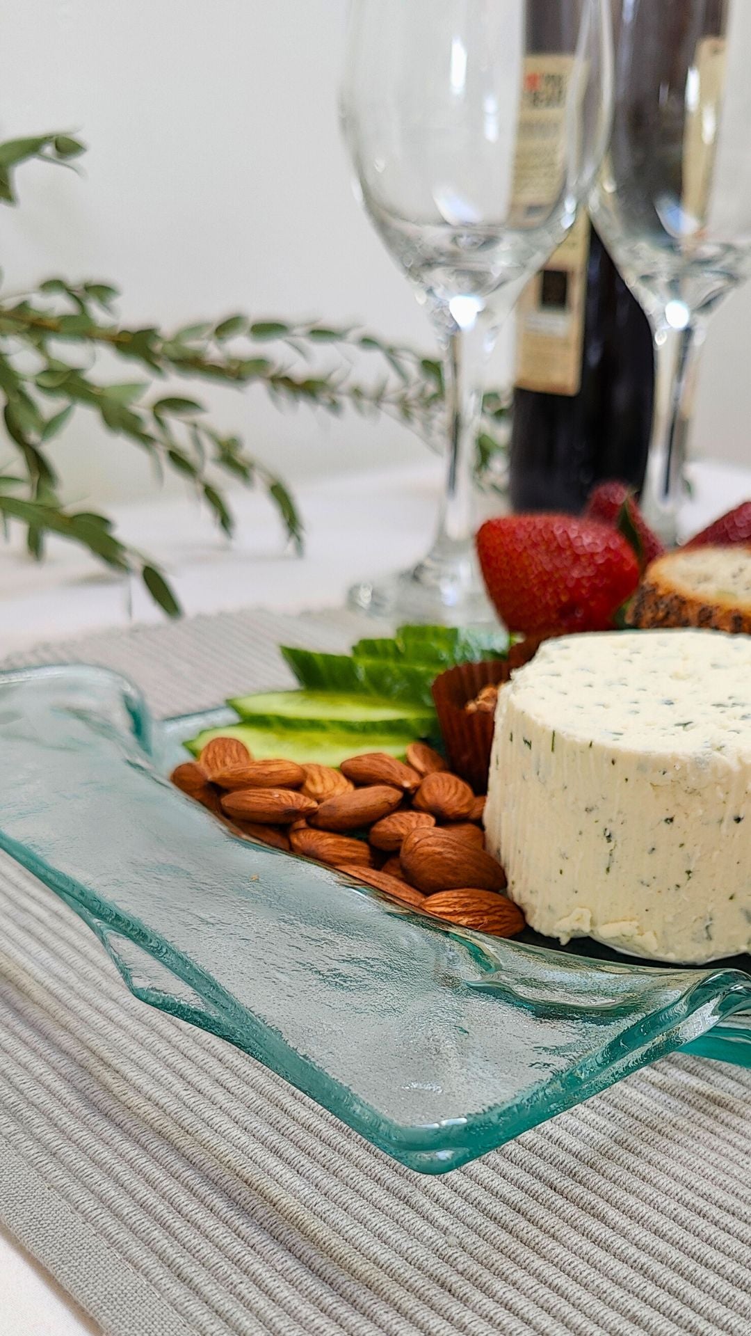 Glass Cheese Tray Made in Canada