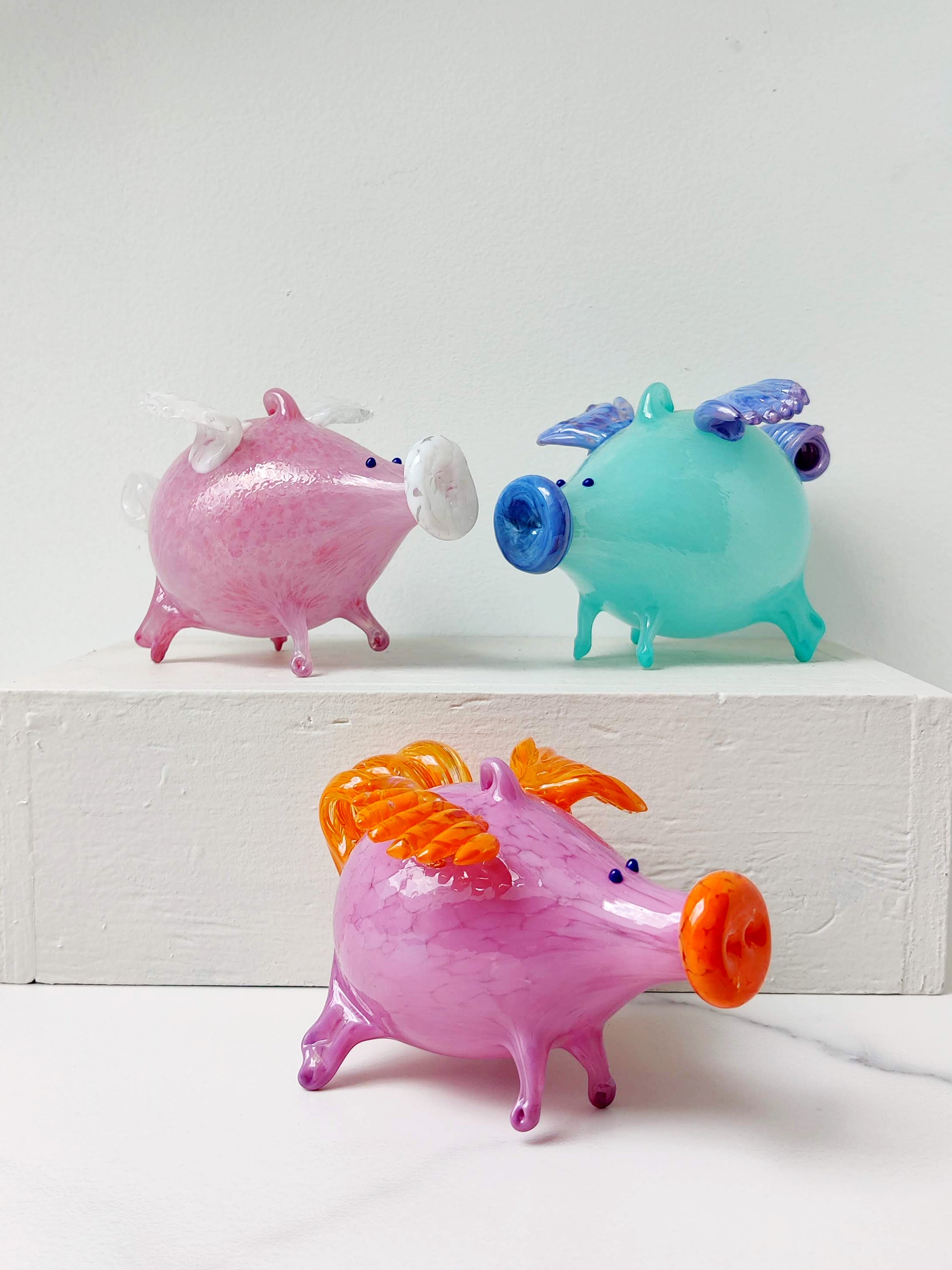 Flying Glass Pigs