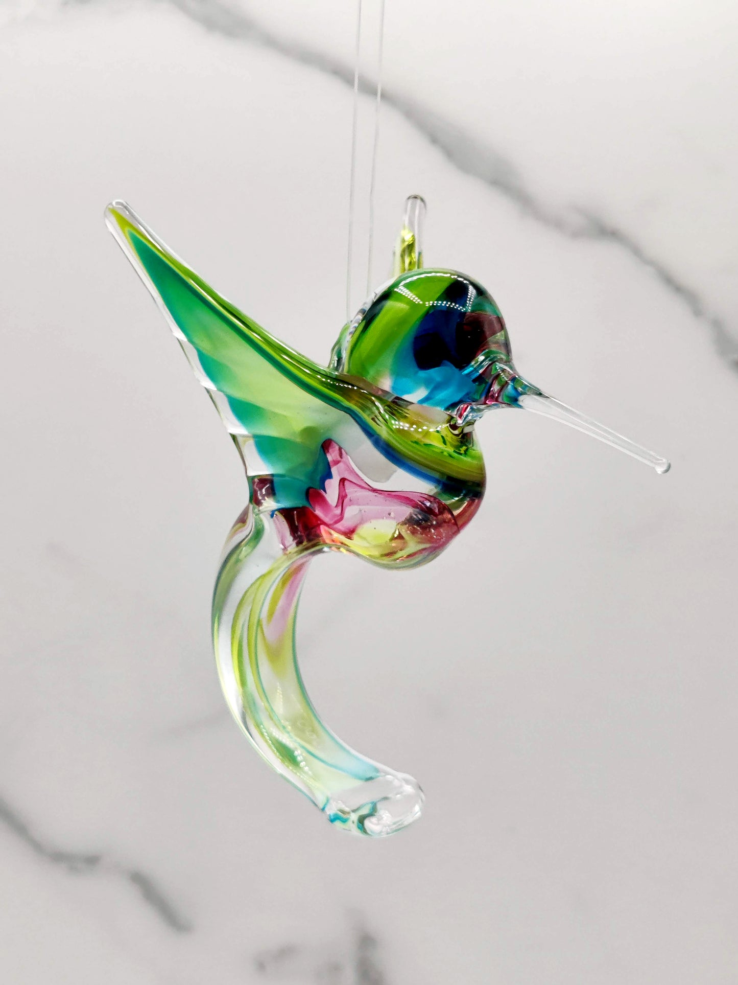Colourful Glass Humming Birds