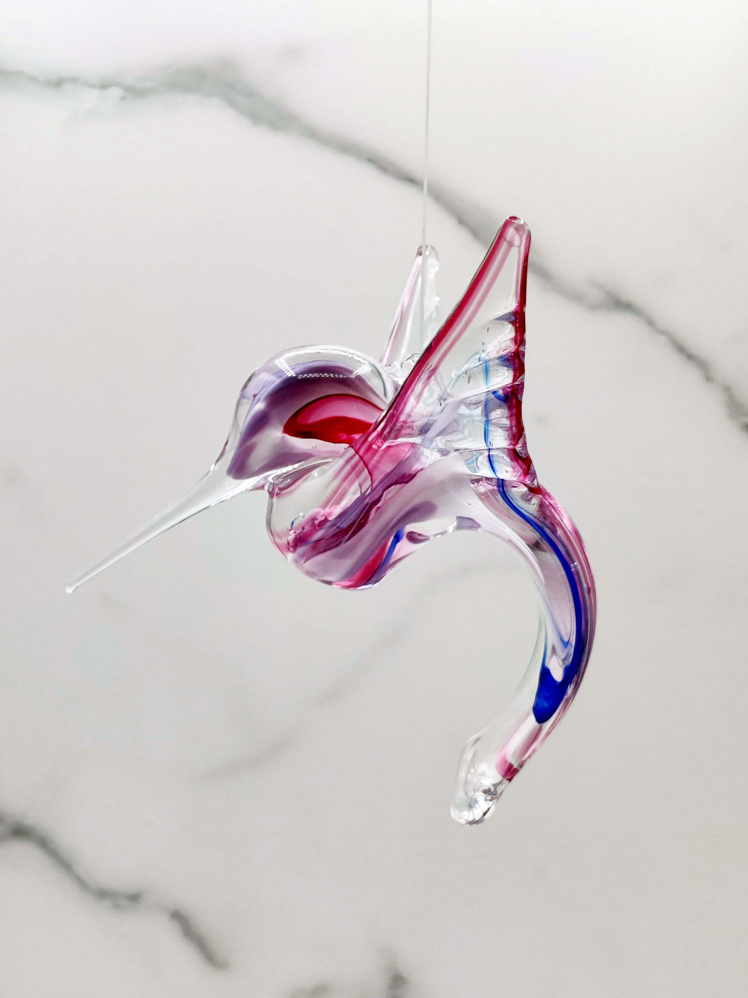 Colourful Glass Humming Birds