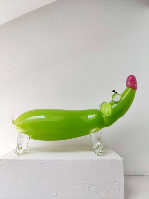 Glass Blown Weiner Dog