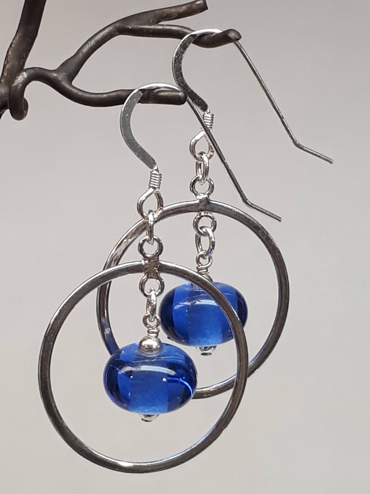 Loop Glass Bead Earrings
