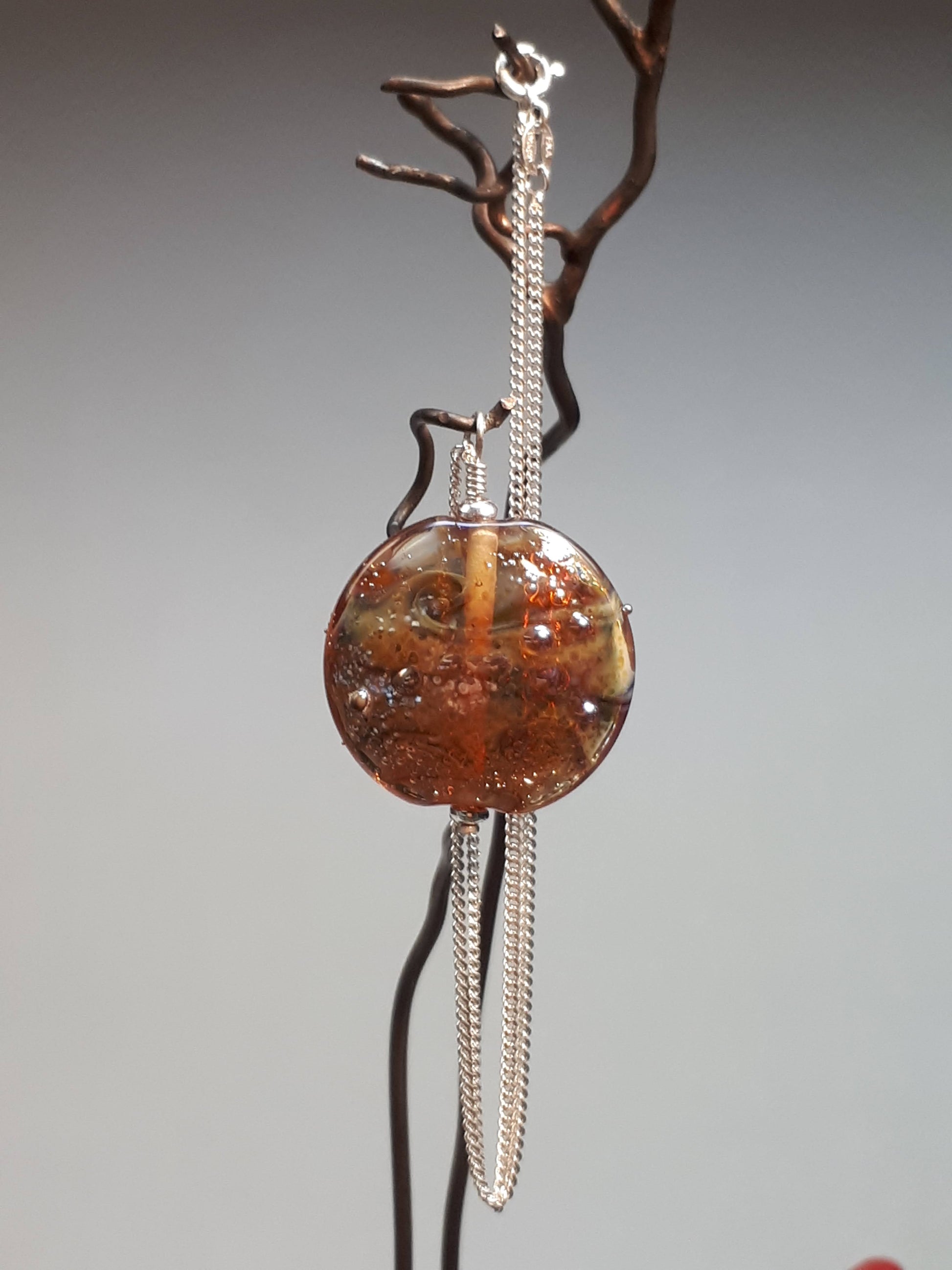 Beautiful One of a Kind Glass Pendants - Handmade in Elora Ontario