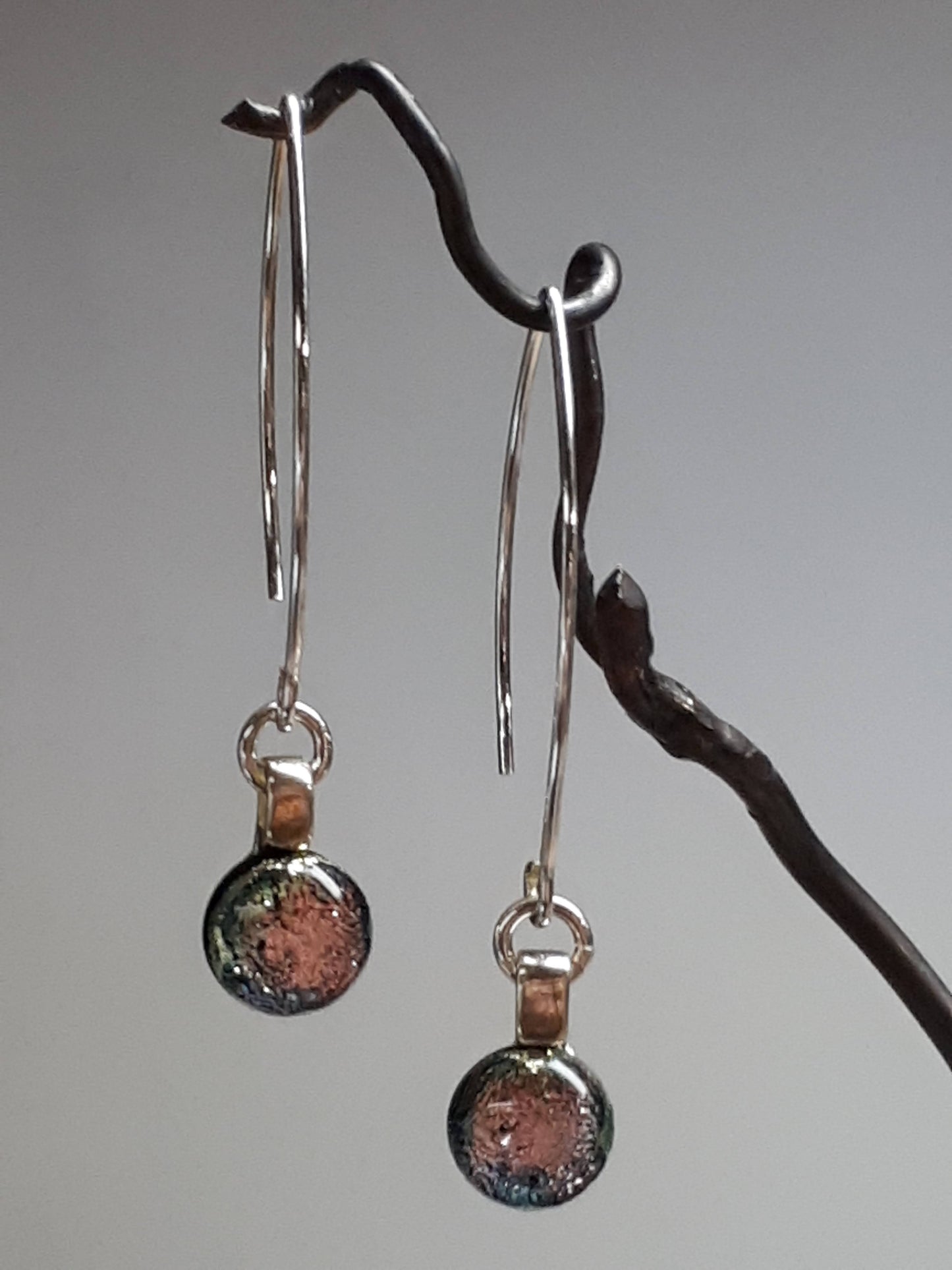 Beautiful handmade glass jewelry - Hanscomb Glass lightweight earrings