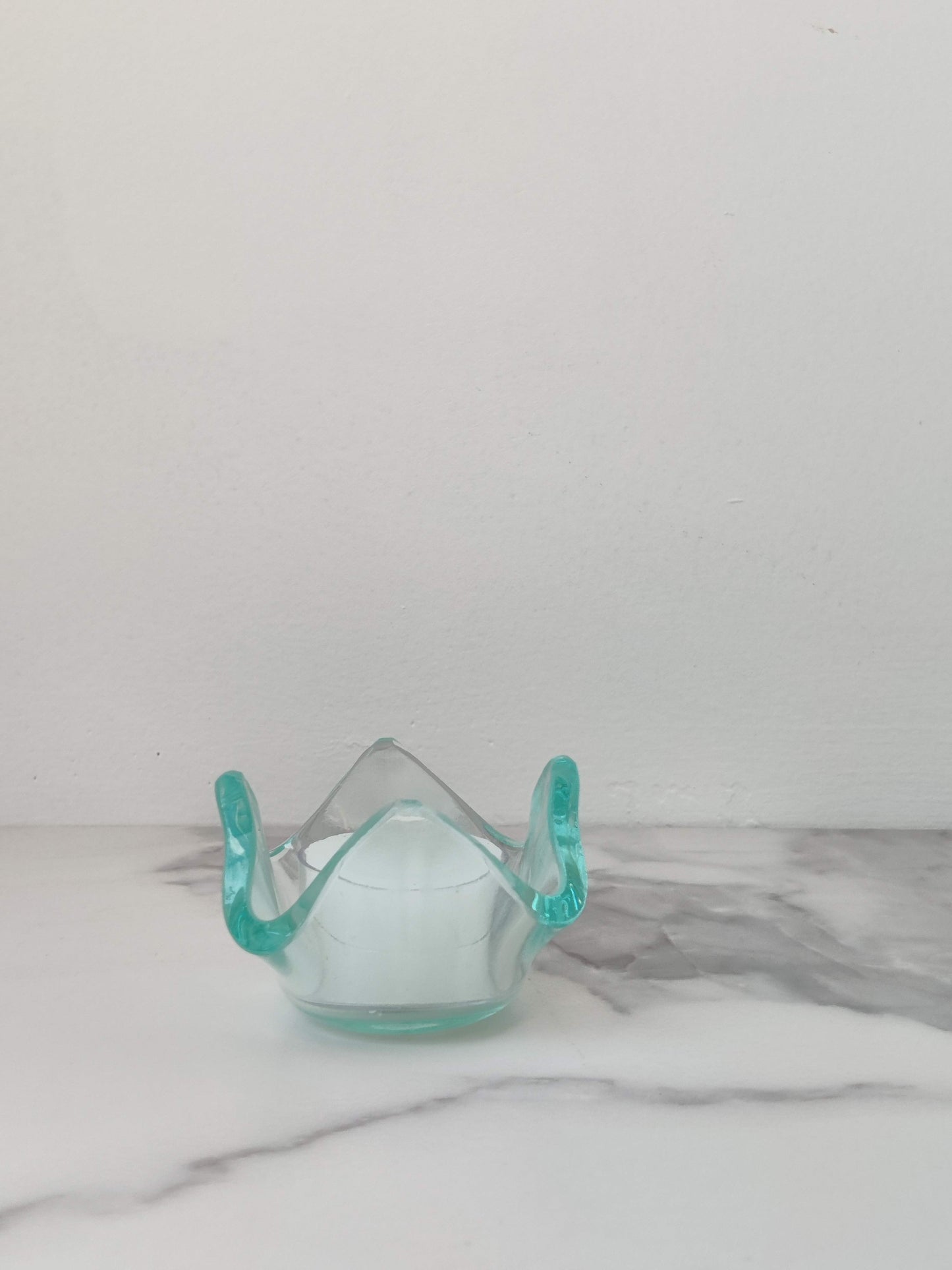 Mini Glass Drape Candle Holder