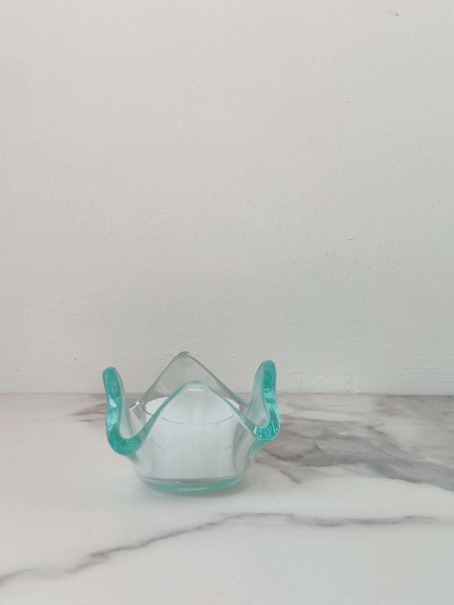  Mini Glass Drape Candle Holder